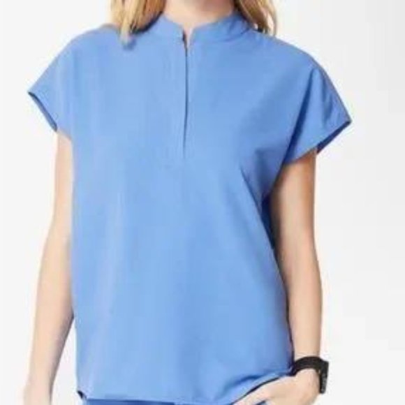 Figs Tops Figs Rafaela Top Ceil Blue Xs Poshmark